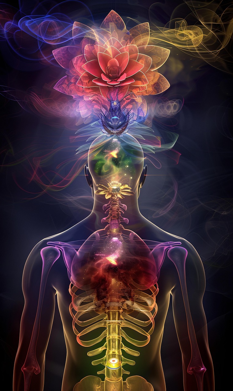 L’organisme possède 57 centres énergétiques invisibles qui sont contrôler lors du rééquilibrage énergétique pour humain